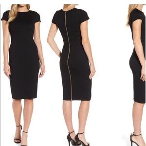 Felicity and Coco Ward Seamed Pencil dress, BLACK SMALL NWOT